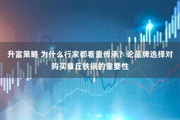 升富策略 为什么行家都看重传承？论品牌选择对购买章丘铁锅的重要性
